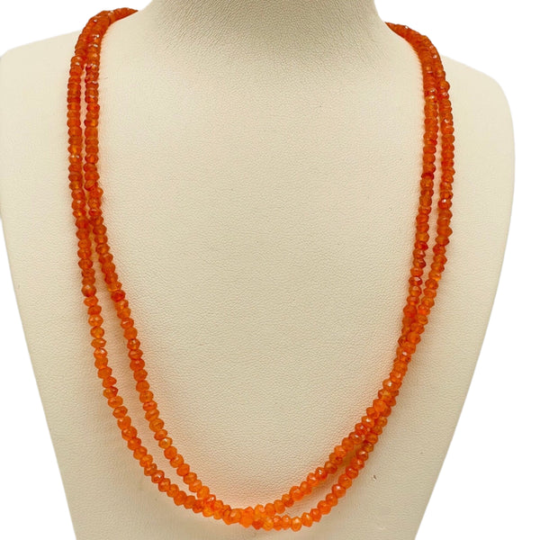 Carnelian beaded necklace