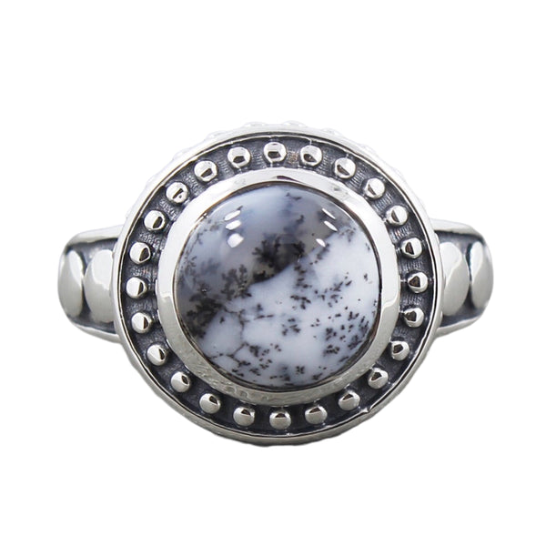 DENDRITIC OPAL RING