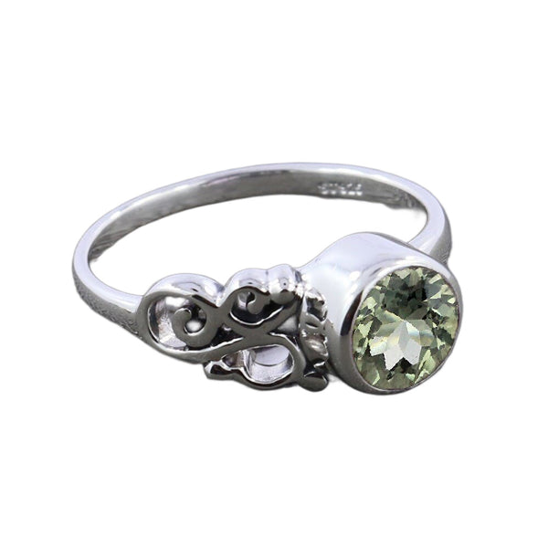 GREEN AMETHYST RING