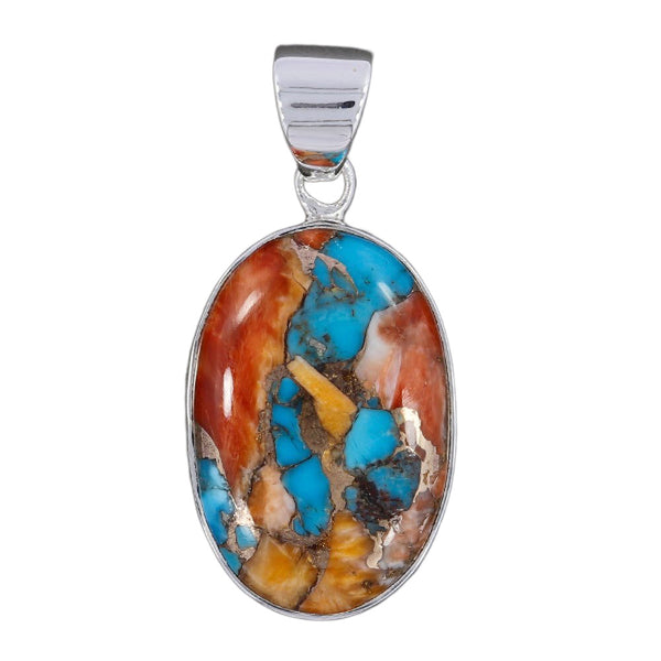 TURQUOISE COPPER OYSTER PENDANT