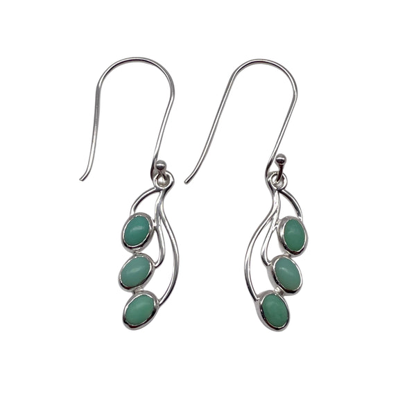 Green Opal Earrings