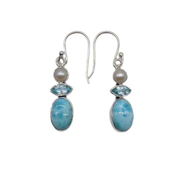 Larimar Earrings