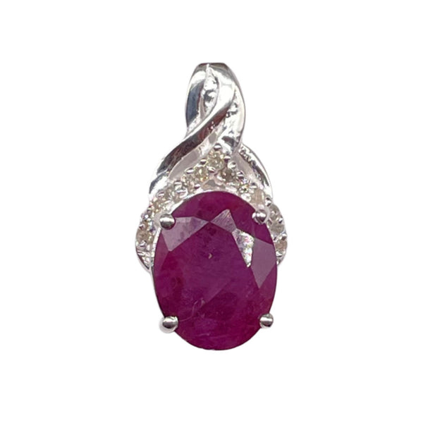 Ruby Diamond Pendant