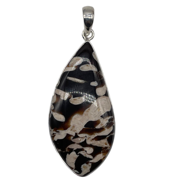 PEANUT WOOD JASPER PENDANT