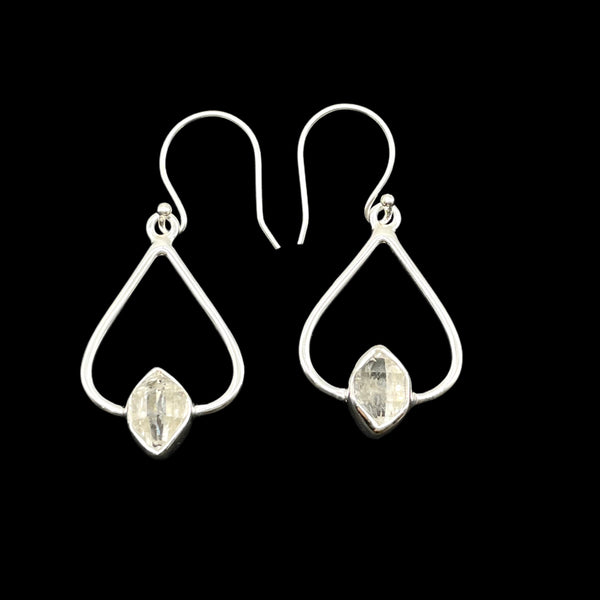 Herkimer Diamond Dangle Earrings