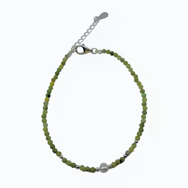 Canadian Jade Beaded Bracelet