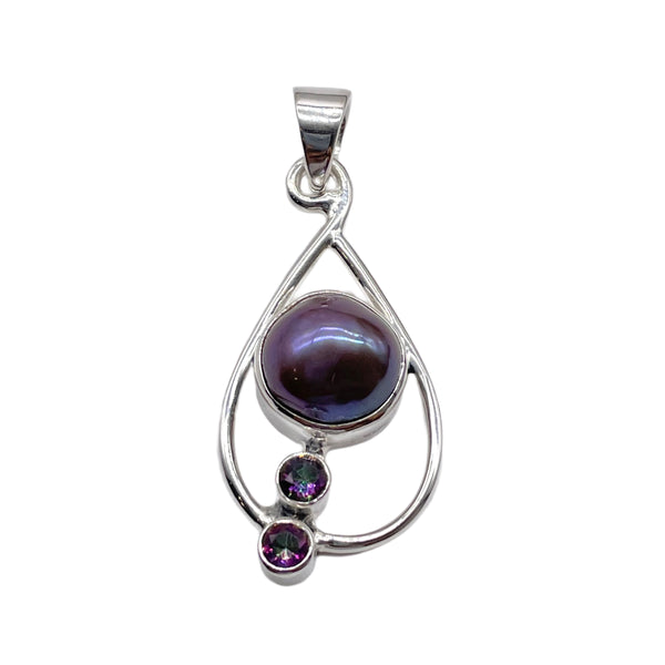 Grey FreshWater Pearl Pendant