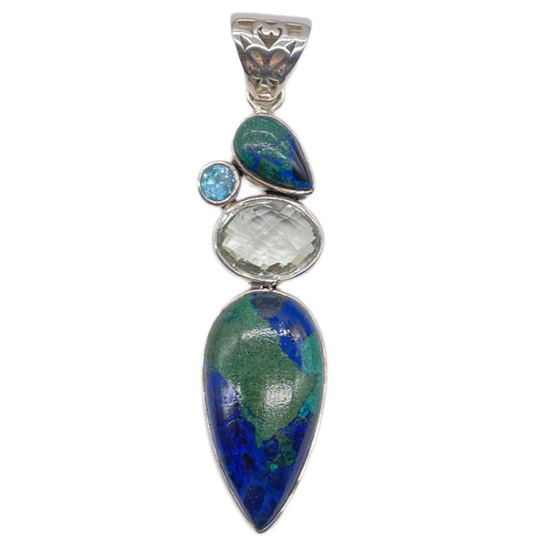 Azurite Malachite pendant