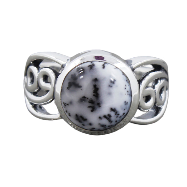 Dendritic Opal Ring