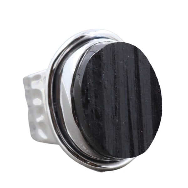 BLACK TOURMALINE RING