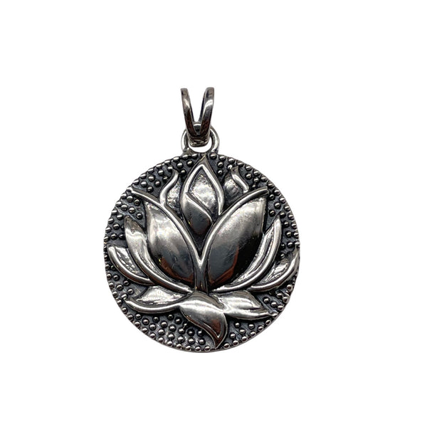 925 Silver Lotus Pendant