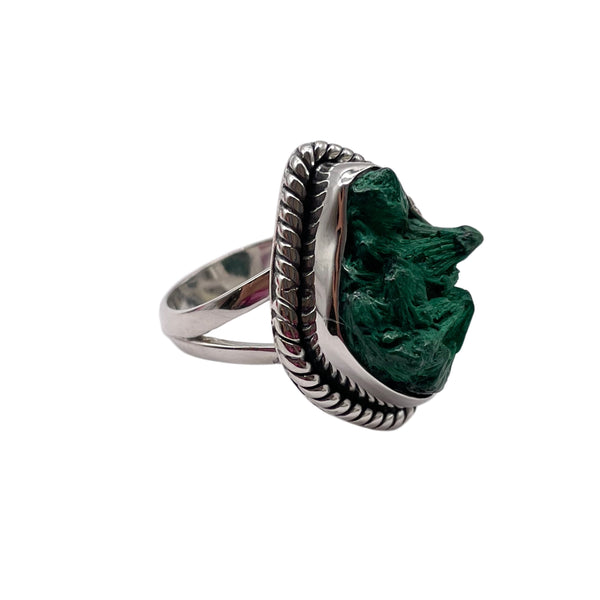 Malachite Fiber Ring