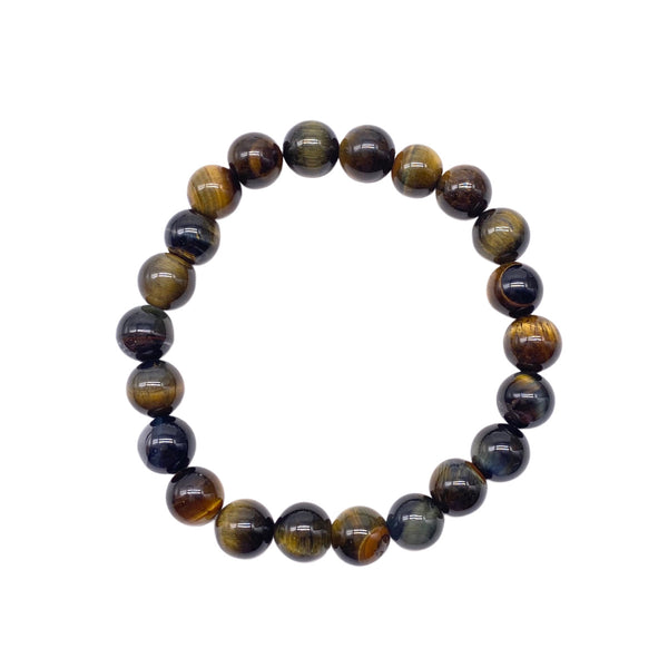 Tiger Eye Blue 8mm stretchable beaded Bracelet