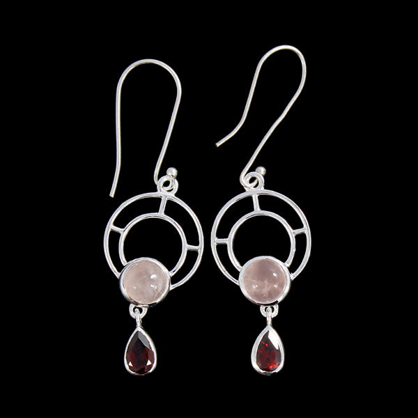 Rose Quartz Earrings