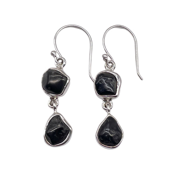 Shungite Dangle Earrings