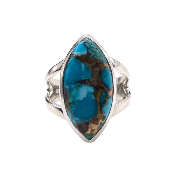 Blue Copper Turquoise Ring