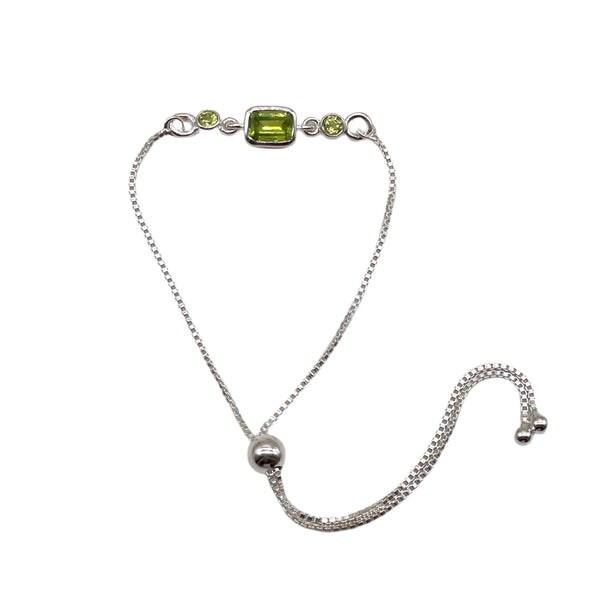 Peridot Bolo Bracelet