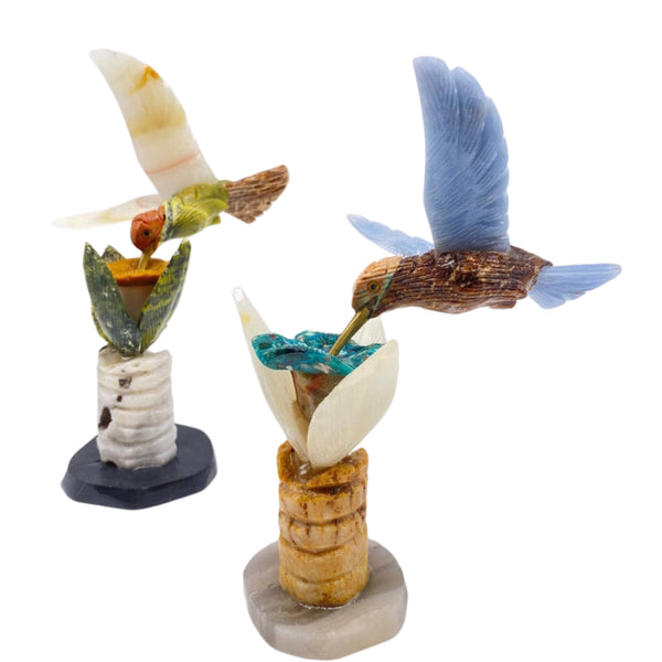 Small Hummingbirds carvings