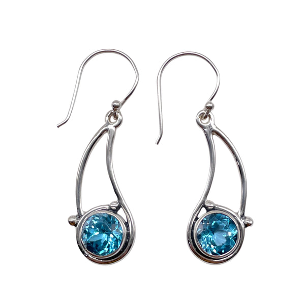 Blue Topaz Earrings