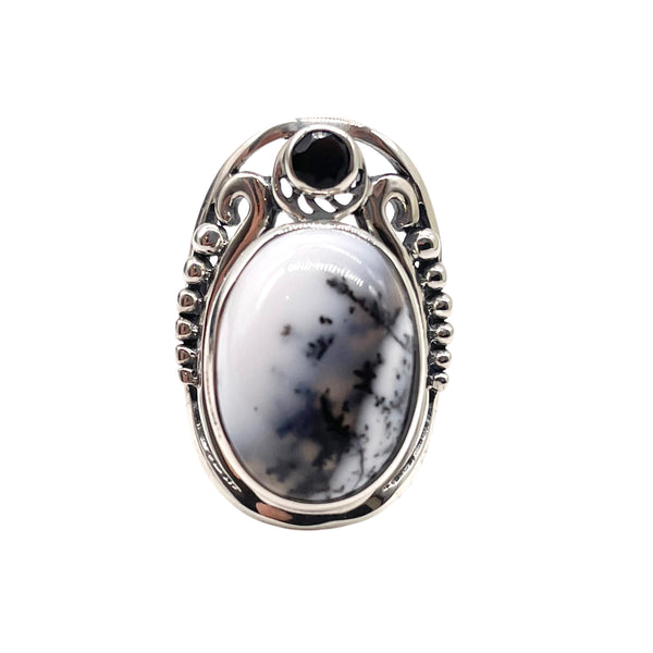 DENDRITIC OPAL RING