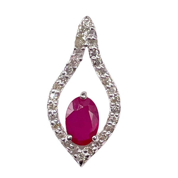 Ruby Diamond Pendant