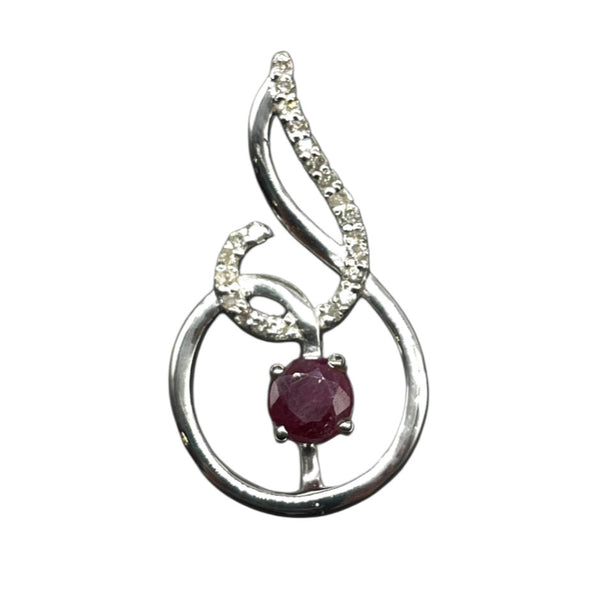 Ruby Diamond Pendant