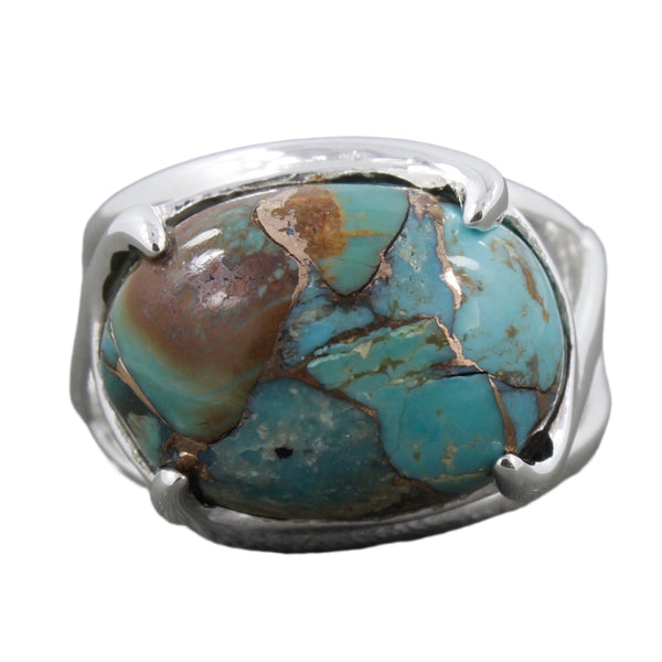 BLUE COPPER TURQUOISE RING