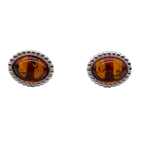 Amber Studs