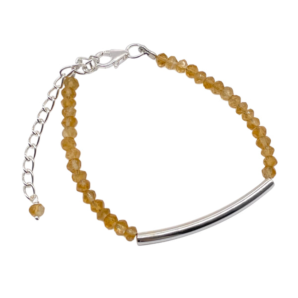 Citrine Beaded Bracelet