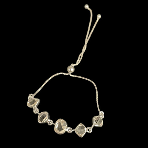 Herkimer Diamond Bolo Bracelet