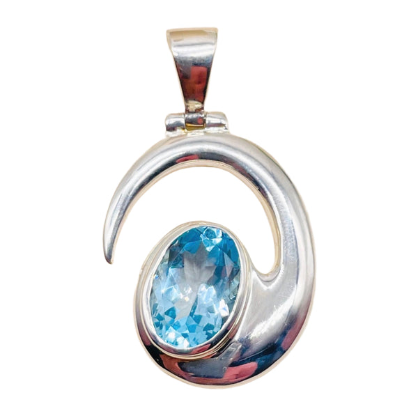 Blue Topaz Pendant