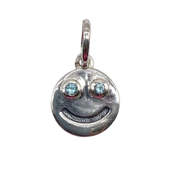 Blue Topaz Smile Pendant