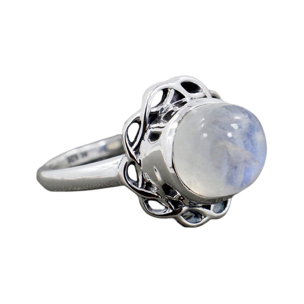 RAINBOW MOONSTONE RING