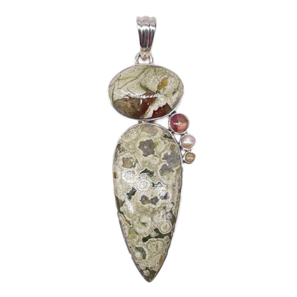 Rainforest jasper pendant