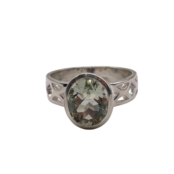 Green Amethyst Ring