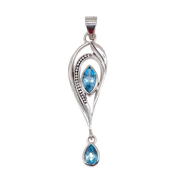 BLUE TOPAZ PENDANT