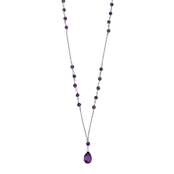 Amethyst Beaded Necklace