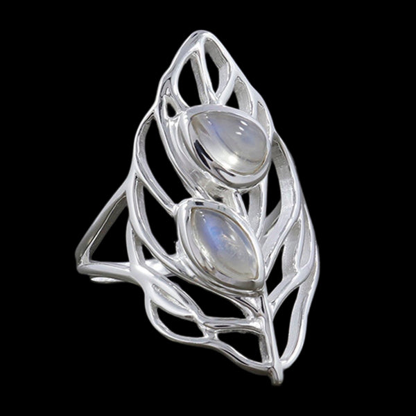 RAINBOW MOONSTONE RING