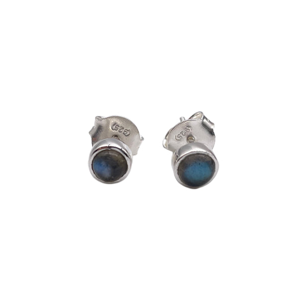 Labradorite studs