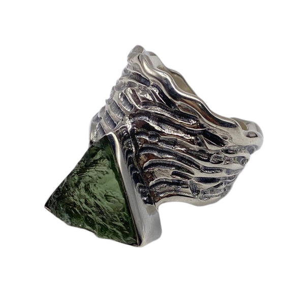 MOLDAVITE RING