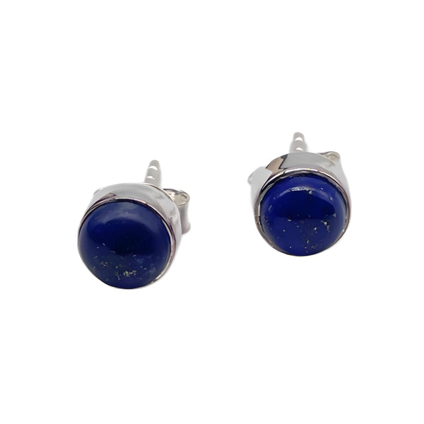 Lapis Lazuli Studs- Round