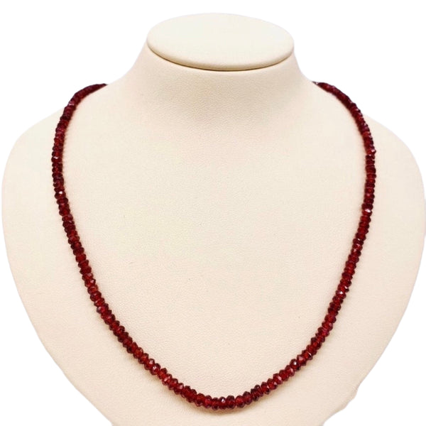 Garnet Beaded Necklace