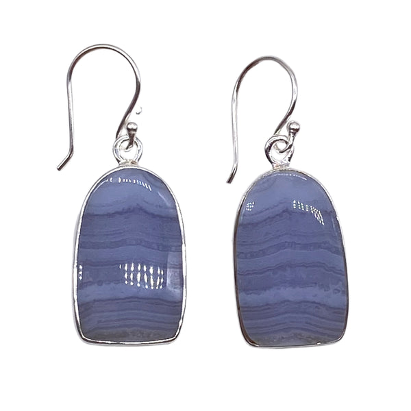 BLUE LACE AGATE EARRINGS