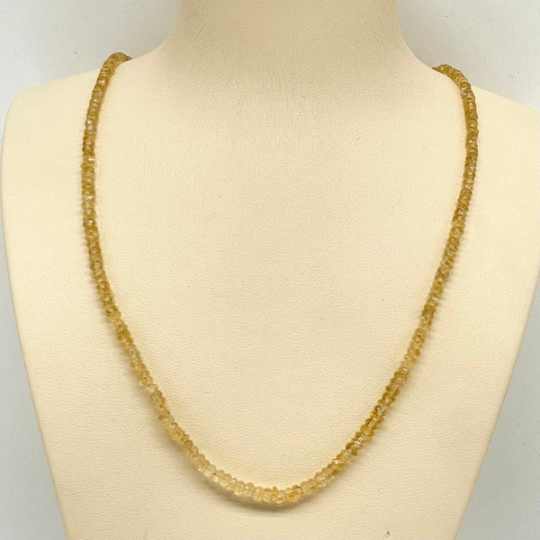 Citrine beaded necklace