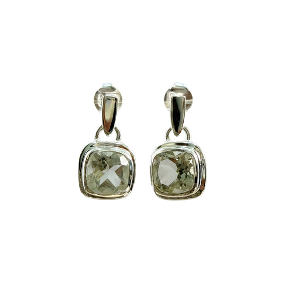 Green Amethyst Earrings