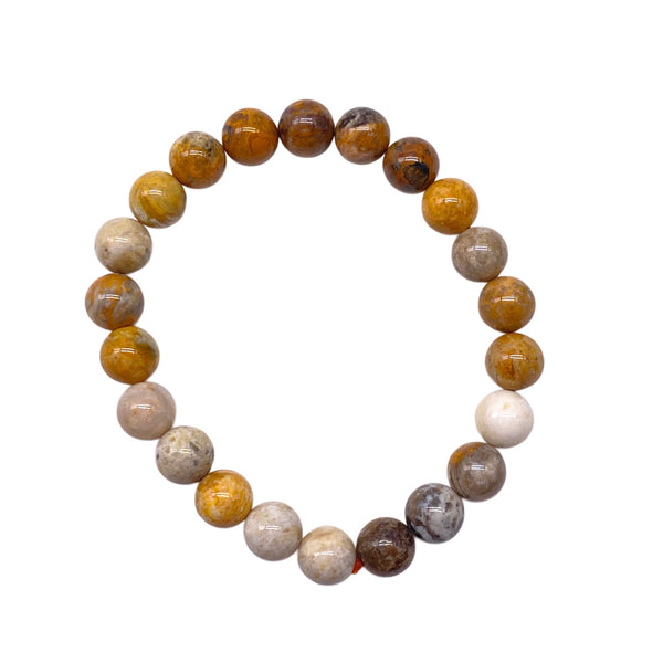 Bumblebee Jasper 8mm Stretchable Beaded Bracelet