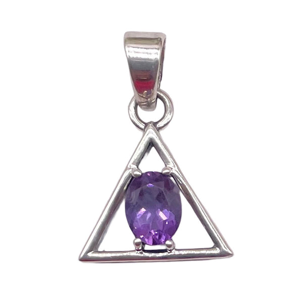 Amethyst triangle Pendant