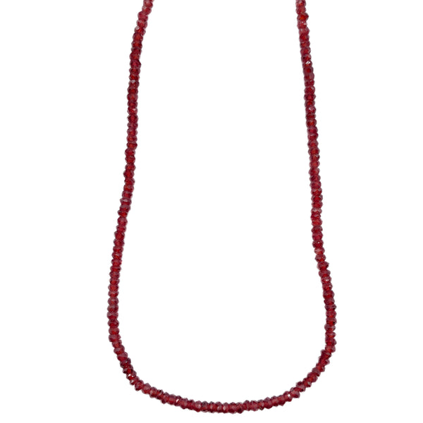 Garnet beaded necklace