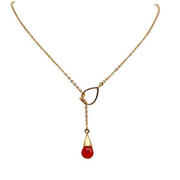 Gold Vermeil Carnelian Necklace