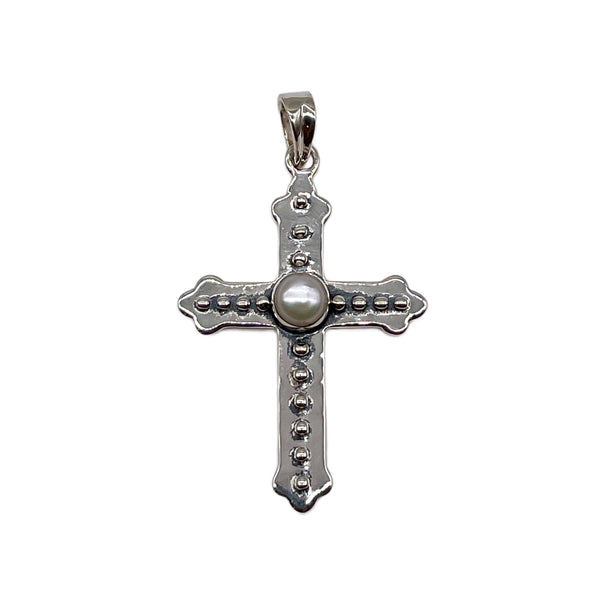Pearl Cross Pendant